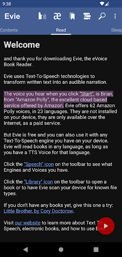 Evie - The eVoice book reader PC