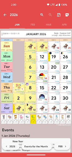 komputer Malaysia Calendar - Calendar2U