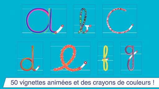 J'écris les lettres en cursive