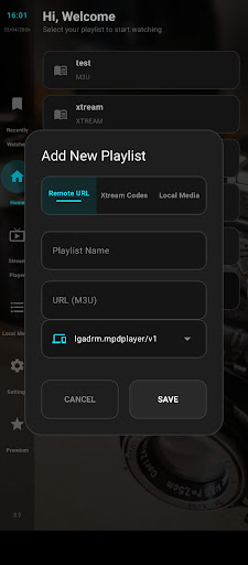 MPD Player – IPTV M3U STREAM PC