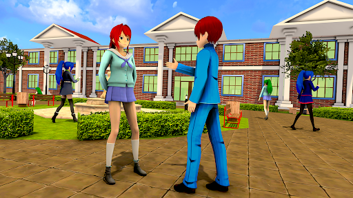 komputer Anime High School Girl Life 24