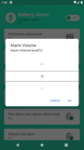 Battery full alarm - low alert پی سی