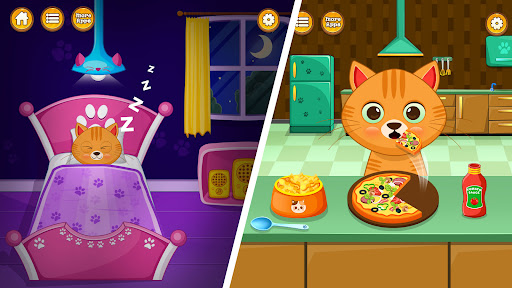 komputer Virtual cat pet care life
