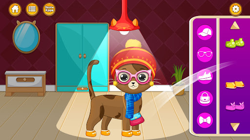 komputer Virtual cat pet care life