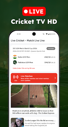 Live Cricket TV HD 2026 PC