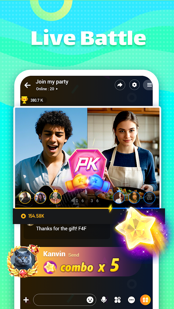 Ola Party - Live, Chat, Game & Party PC