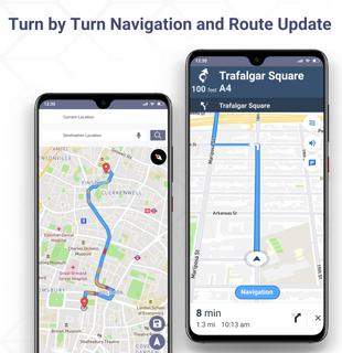ตัวนำทางแผนที่ GPS สด PC