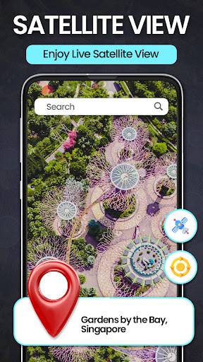 لائیو Street View Map 3D Earth پی سی