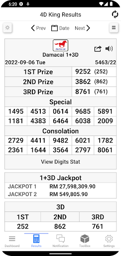 4D King Live 4D Results