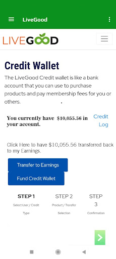 Livegood app الحاسوب