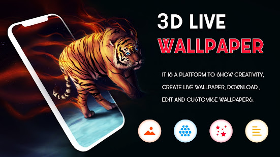 Live Wallpaper - 3D Live Touch الحاسوب