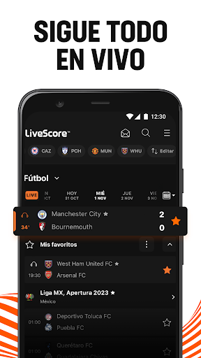 LiveScore Resultados de fútbol PC