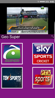 Live Cricket TV HD, PTV Sports, live express news الحاسوب