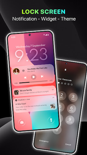 komputer Lock Screen, Widgets - YoLock