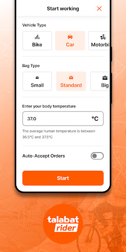 Talabat Rider الحاسوب