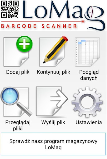 Skaner kodów LoMag do Excela PC