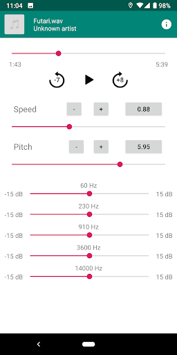 Nu-Music Player　楽曲のスピード／ピッチ変更 PC版