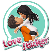Romantic Love Stickers - WAStickerApps para PC