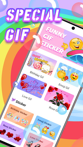 Love Birthday Emoji GIF & Rose Stikers