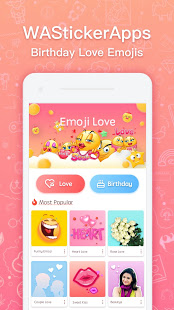 WAStickerApps Birthday Love Emojis para PC