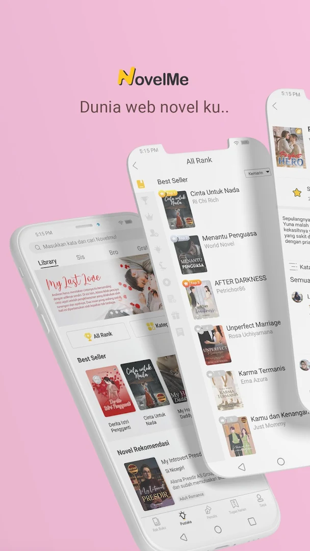 NovelMe - Baca webnovel dan love story tiap hari PC