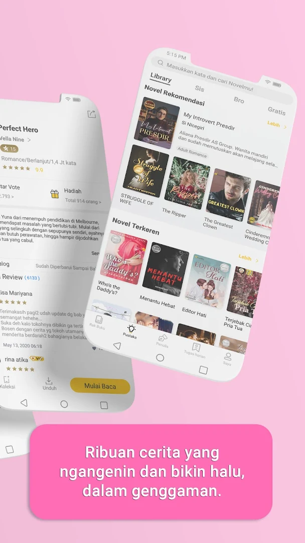 NovelMe - Baca webnovel dan love story tiap hari PC