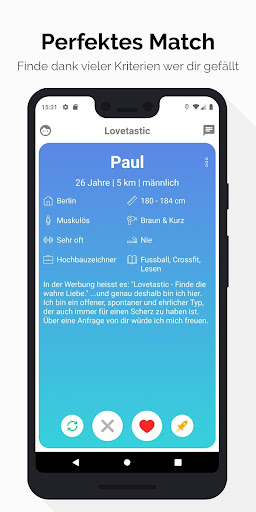 Lovetastic - Dating ohne Foto PC