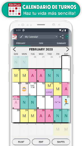 Calendario de Turnos PC