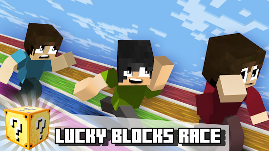 Lucky Blocks Race Map for MCPE 4.0 Free Download