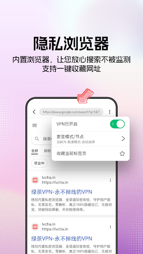 绿茶VPN-专业抗封锁的VPN包含私密浏览器