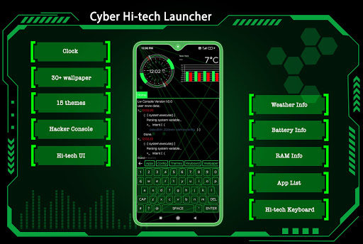 Cyber Hi-tech Launcher 2024 পিসি