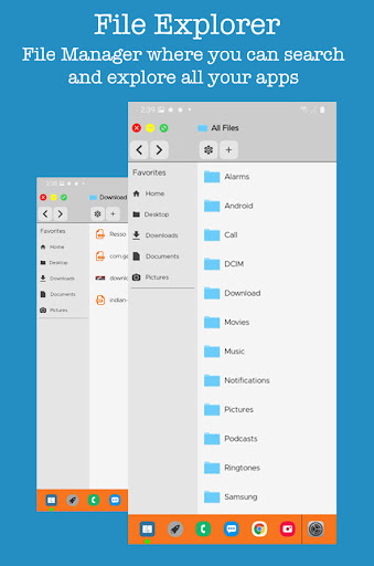 Mac OS Style Launcher -Desktop PC