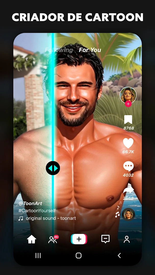 ToonArt: Editor de Fotos de Anime e Desenho com IA para PC