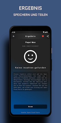 Insekten Lebensmittel Scanner PC