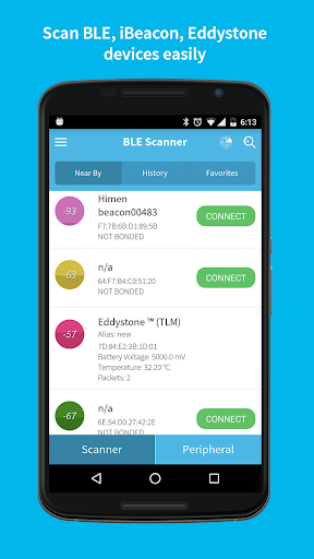 BLE Scanner (Connect & Notify) پی سی