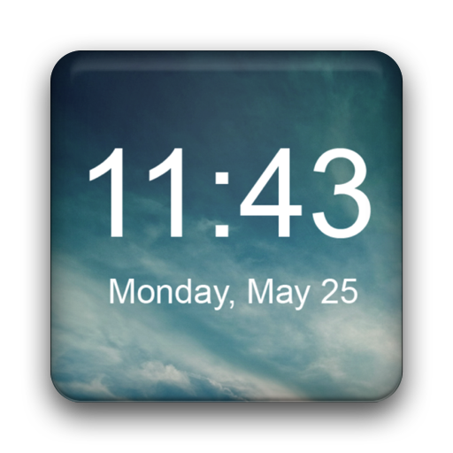 Widget de reloj digital PC