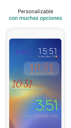 Widget de reloj digital PC