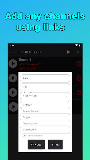 FSHD PLAYER - M3U8 URL PLAYER PC