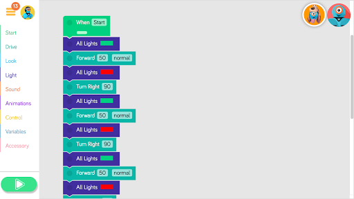 Blockly for Dash & Dot robots PC