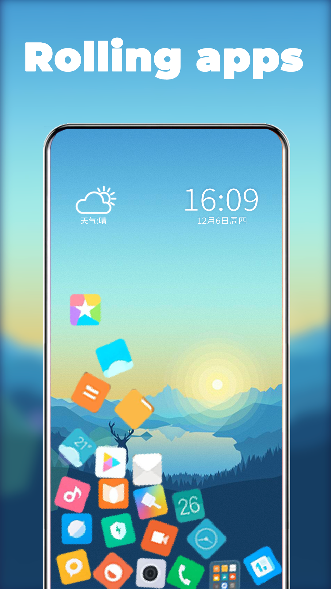 Rolling icons - App and photo icons PC
