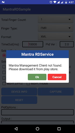 Mantra RD Service PC