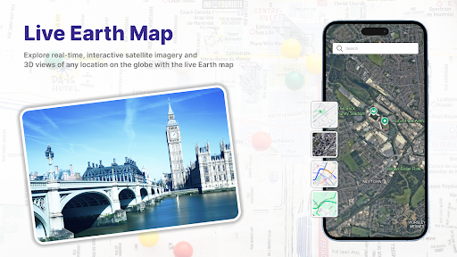 Live Earth Map: GPS Satellite پی سی