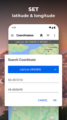 komputer GPS Coordinates Locator Map
