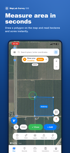 MapLab Survey GIS Measure
