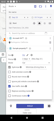 Mapsly: CRM map & routing PC