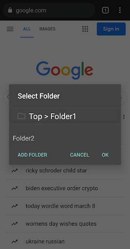 Browser-Lesezeichen PC