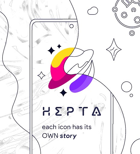 Hepta Lite Icons Theme UI پی سی