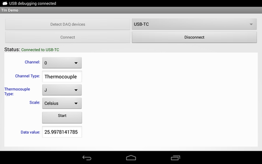 Temperature Input Demo