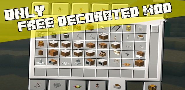 Decocraft Furniture MOD for Minecraft PE PC
