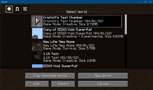Java UI Edition for Minecraft الحاسوب